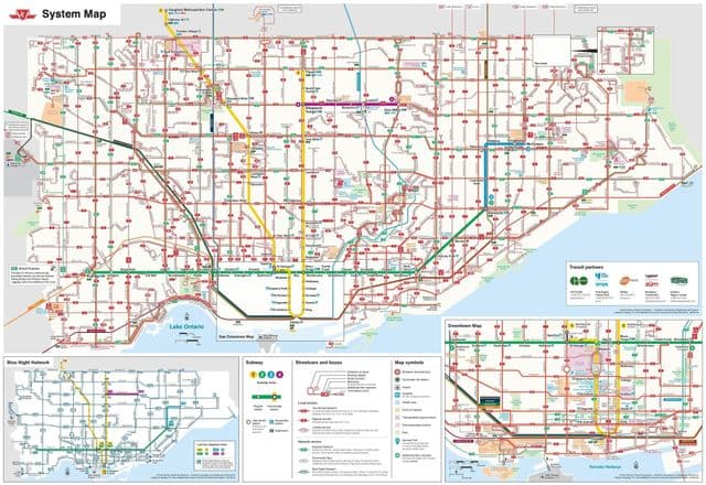 Toronto bus station map