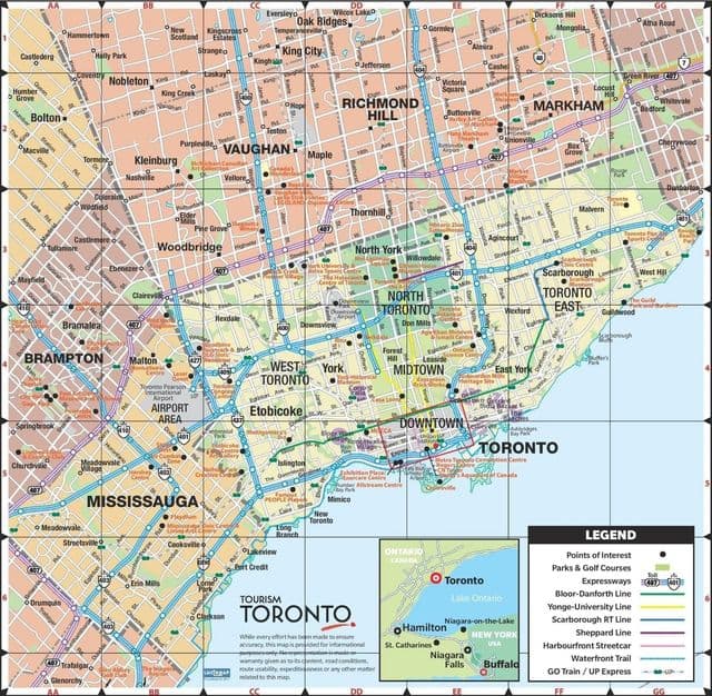 Toronto city map